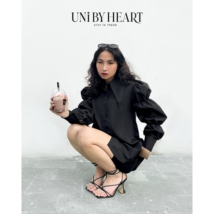Áo sơ mi nữ Milly Shirt SMI006 thiết kế tay bồng trendy, thời trang - Uni By Heart