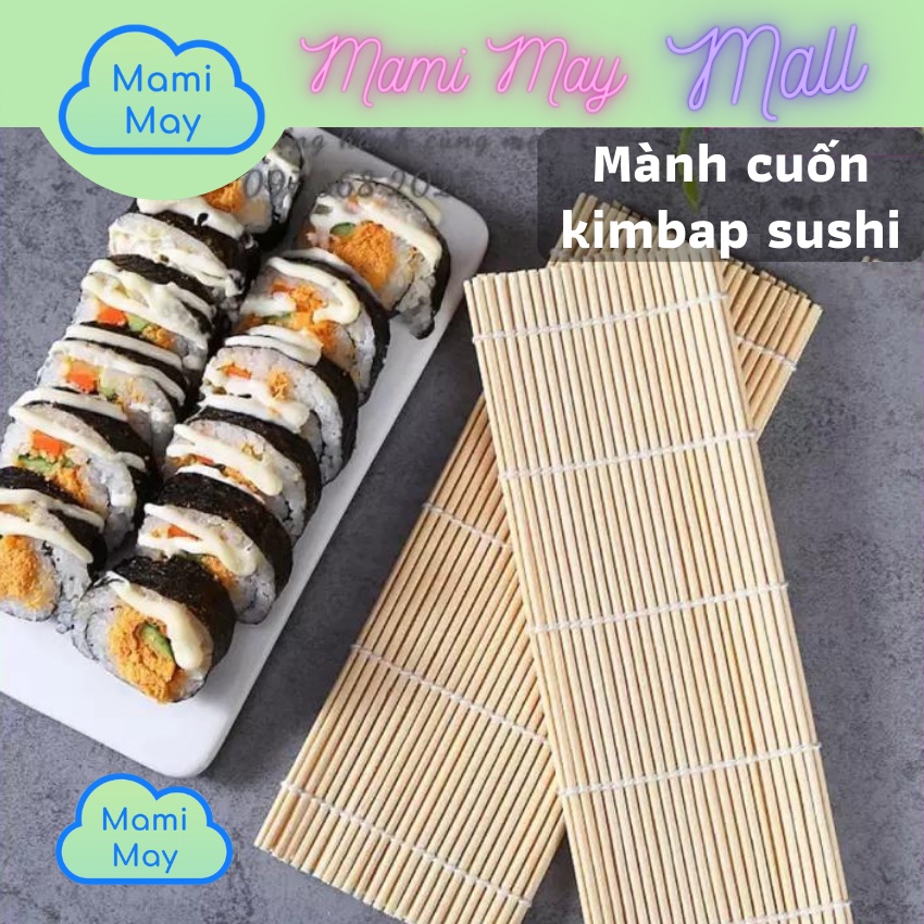 [NHẬP KHẨU] Rong biển cuộn kimbap ( kim bắp), lá kim cuốn sushi và cơm loại 01 Hàn Quốc Daesang 10 lá + Mành tre Artecle