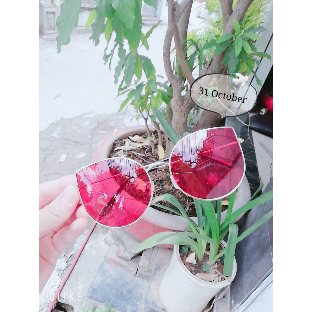 Kính râm nữ phong cách ulzzang mắt mèo ba màu 207 | BigBuy360 - bigbuy360.vn