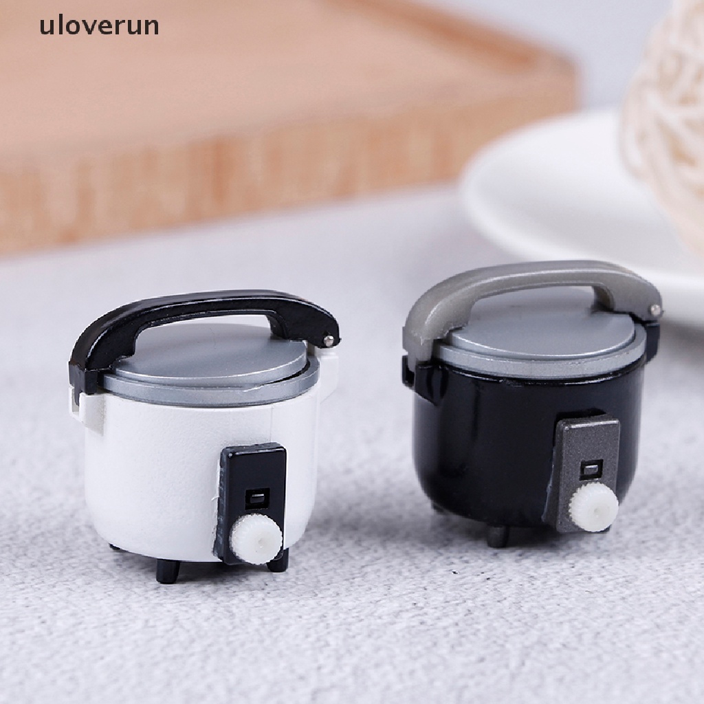 Uloverun Mô Hình Nồi Cơm Điện Mini Tỉ Lệ 1: 12 Trang Trí Nhà Búp Bê