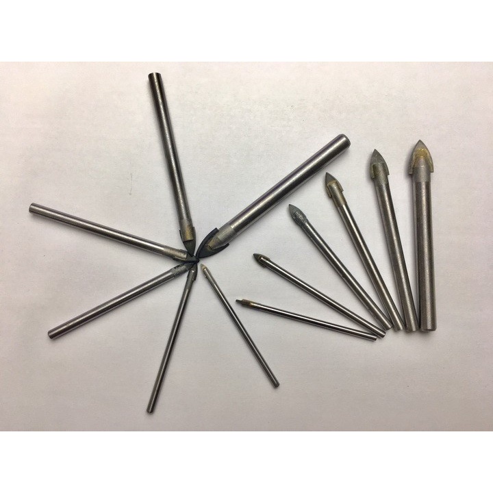 Bộ 4 mũi khoan gạch men, đá hoa,... chuôi lục giác kích cỡ 6, 8, 10, 12 MŨI KHOAN ĐA NĂNG.