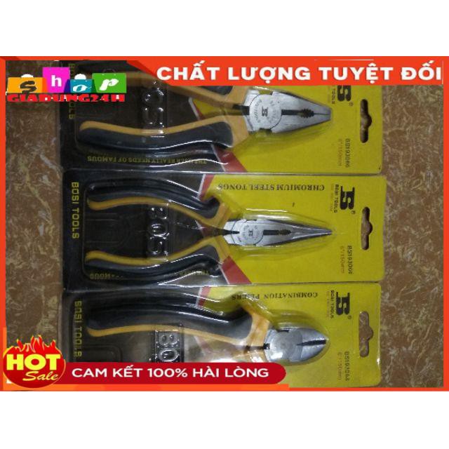 Kìm điện/ cắt/ nhọn  6&quot;, 8&quot; Bosi-Giadung24h