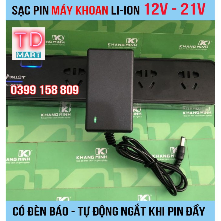 SẠC PIN MÁY KHOAN 12V - 21V ADAPTER Pin máy khoan Li-ion