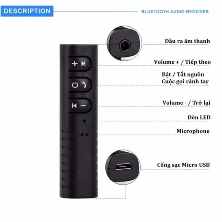 [HCM] thiết bị nhận âm thanh kết nối bluetooth 4.1 AUX giắc cắm 3.5 mm HÀNG LOẠI 1 5*