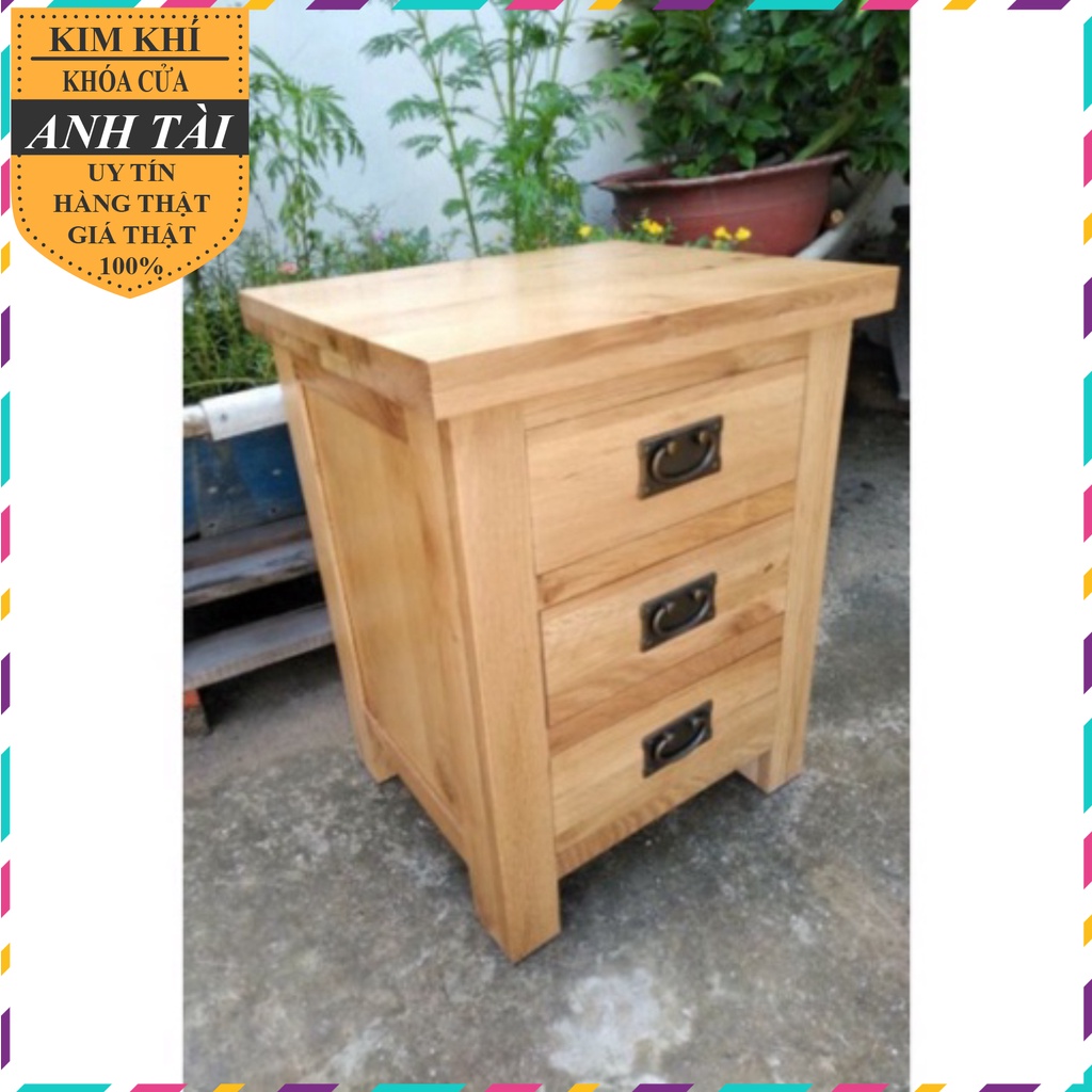 Tay Nắm Hộc Tủ Gỗ Sồi Bản Đồng phong cách giả cổ, châu Âu.