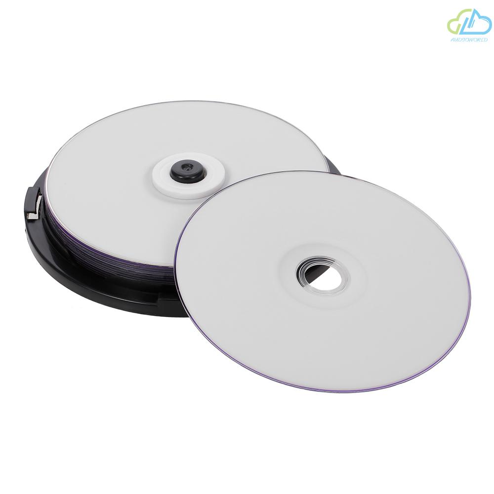 Bộ 10 Đĩa Dvd + R Dl 8.5gb 215min 8x Dvd + Đầu Đọc Đĩa Trắng