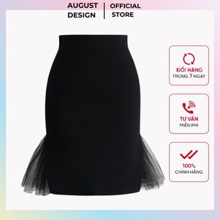 Chân váy bút chì phối ren BY AUGUST DESIGN
