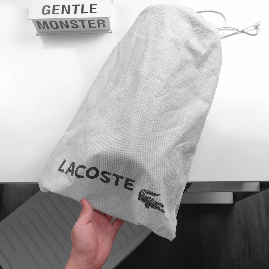 Túi trống Lacoste du lịch tâọ Gym, chất vải Canvas phối da si cao cấp