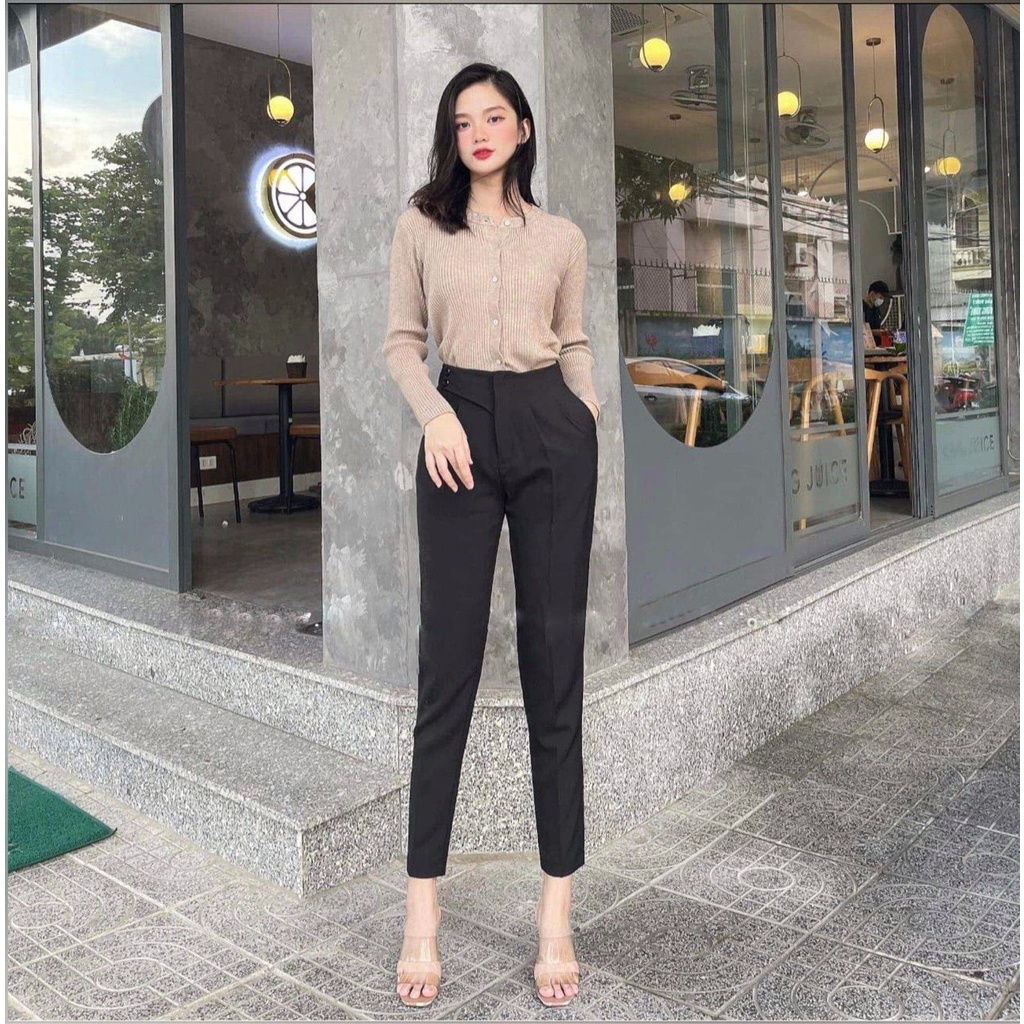 QUẦN TÂY CÔNG SỞ , QUẦN TÂY KIỂU PASSNIT 2 NÚT ĐI CHƠI ĐI LÀM ĐỀU PHỤ HỢP FORM CHUẨN BIGSIZE 50.90KG