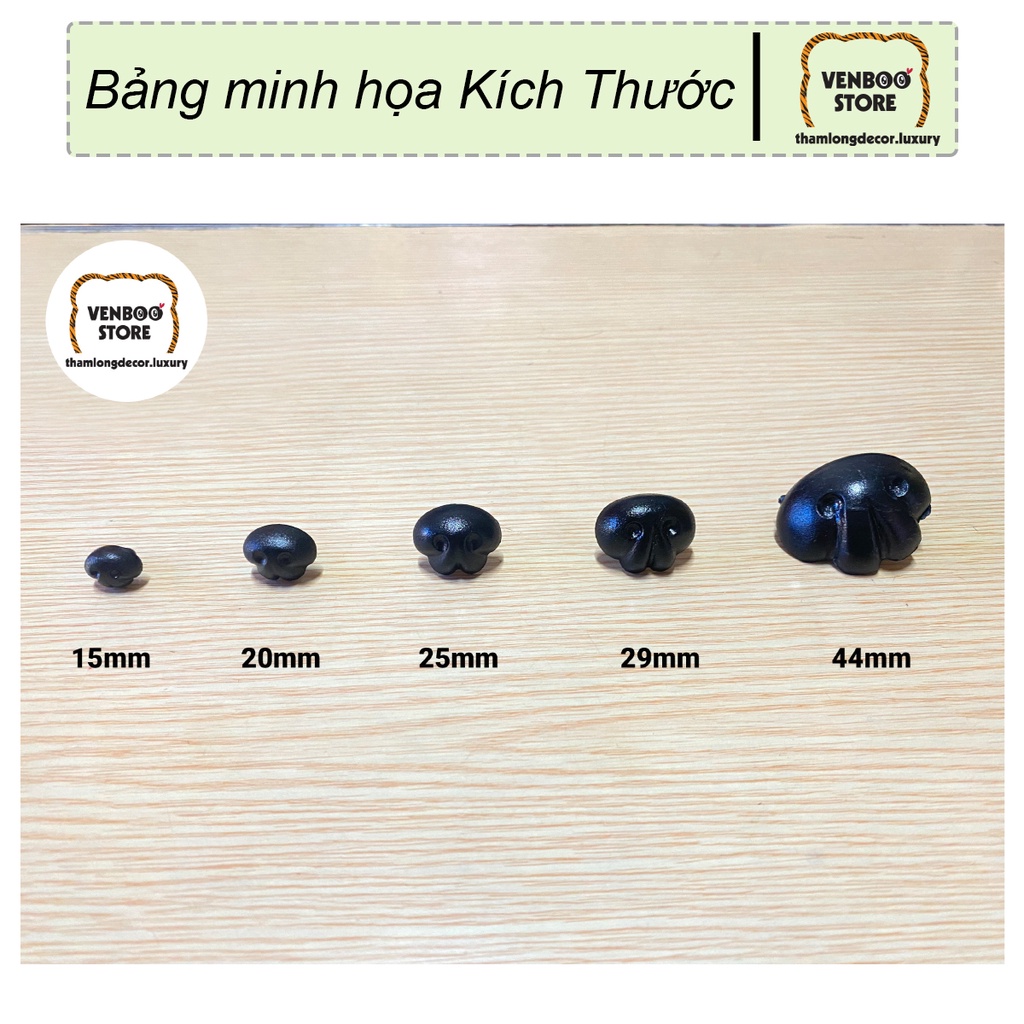 [FREESHIP] 50 Mũi CHÓ BÔNG mũi Mèo Bông | Mũi thú bông mũi nhựa mũi gấu bông | mũi thú dán mũi dán giá xưởng