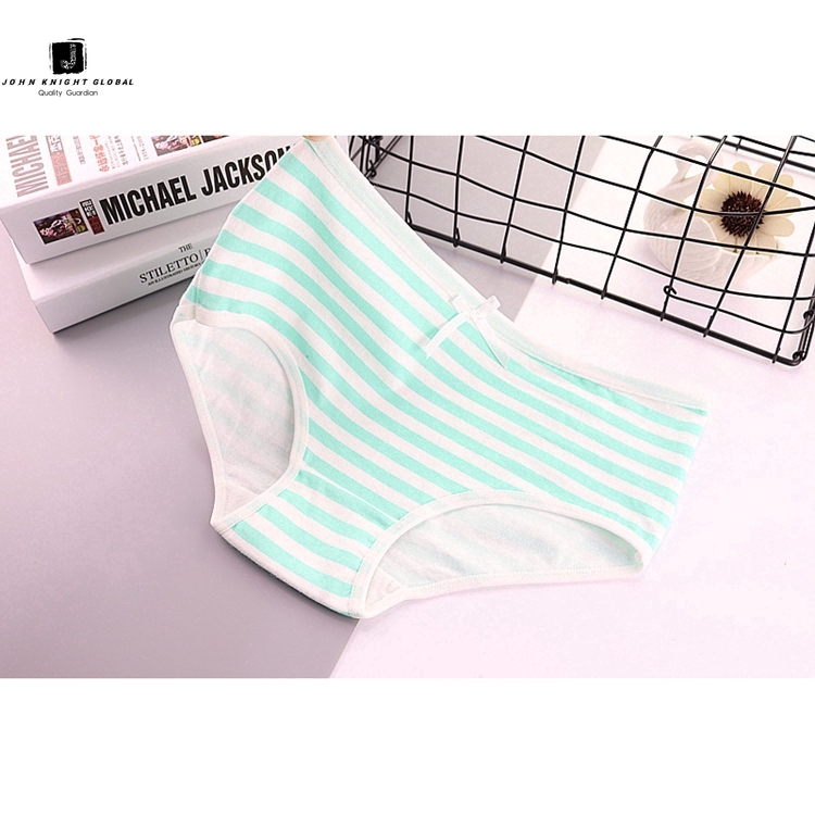 JKG Quần Lót Kẻ Sọc Hải Quân Đính Nơ Dễ Thương Bằng Vải Cotton Cho Phái Nữ | BigBuy360 - bigbuy360.vn