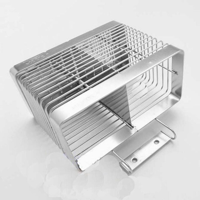 Ống đựng đũa inox 304 2 ngăn treo tường chắc chắn