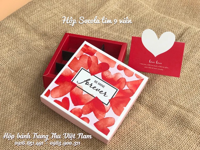 Hộp đựng socola (chocolate) 9 viên, 12 viên, 16 viên, 24 viên, túi giấy & Thiệp | BigBuy360 - bigbuy360.vn