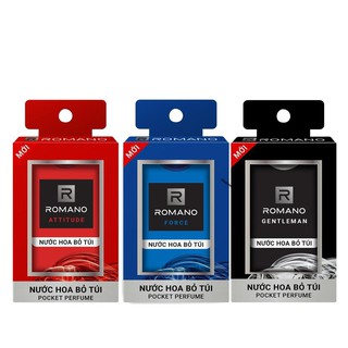 Combo 3 Nước hoa bỏ túi Romano Attitude & Force & Gentleman (18ml/chai)