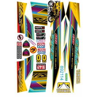 Tem chế Sirius Đa Sắc MS 892114 VÀNG - Tem rời 3 lớp cao cấp - Shop decal 89