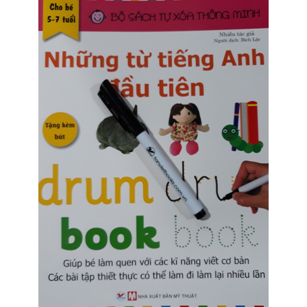 Sách Sách Tự Xóa Thông Minh Những Từ Tiếng Anh Đầu Tiên Nhà sách Tân Việt