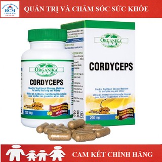 [NHẬP KHẨU] Viên Đông Trùng Hạ Thảo ORGANIKA CORDYCEPS 90V - Ăn Ngon - Ngủ Sâu