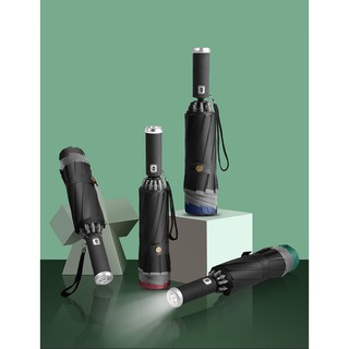 Ô, Dù Tự Động Chống Tia UV, Viền Phản Quang Kết Hợp Đèn Pin