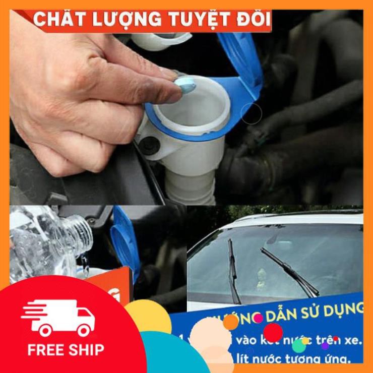 [New] Viên sủi rửa kính ô tô, vệ sinh cửa kính văn phòng - Phụ kiện làm sạch xe hơi, đánh bóng mặt kính, 1 viên = 4 lít