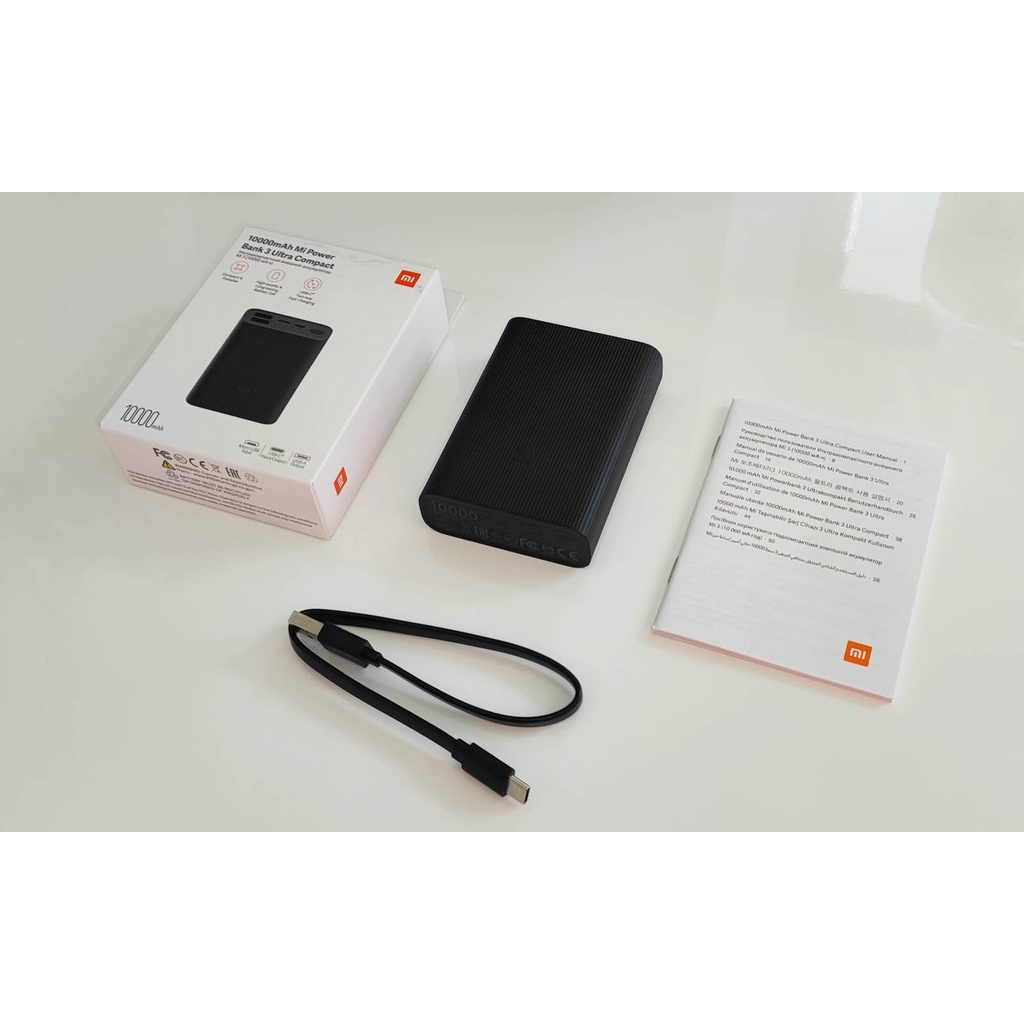 Pin Sạc Dự Phòng Nhỏ Gọn Xiaomi Mi Power Bank 3 Ultra Compact 10000mAh - Bảo Hành Chính Hãng 6 Tháng