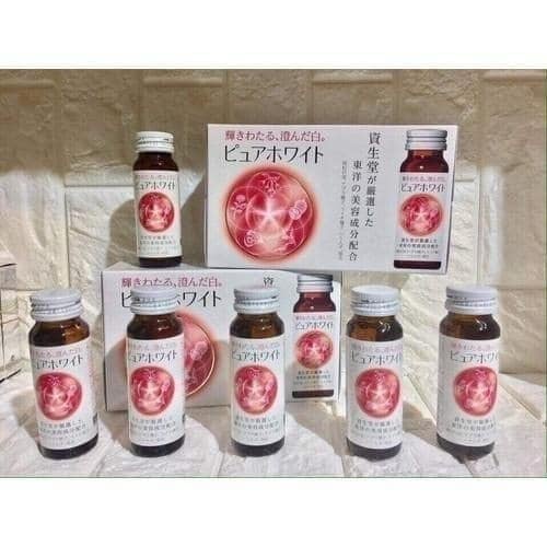 Nước Uống Trắng Da The Collagen Pure White (Hộp 10 ống x 50ml)