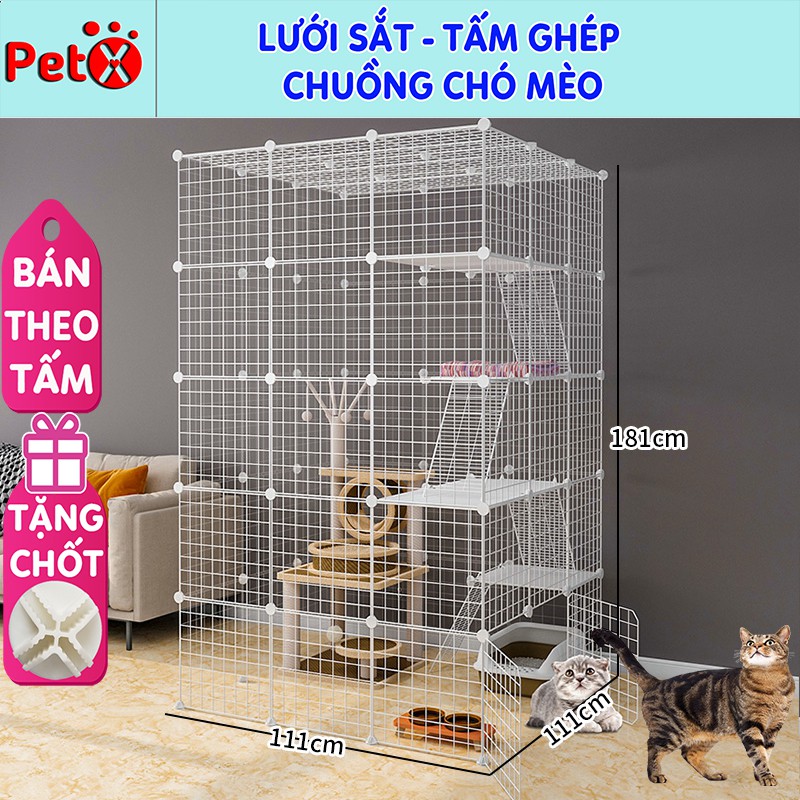 Miếng ghép quây chuồng chó bán theo tấm ( Mỗi tấm tặng kèm 2 chốt)