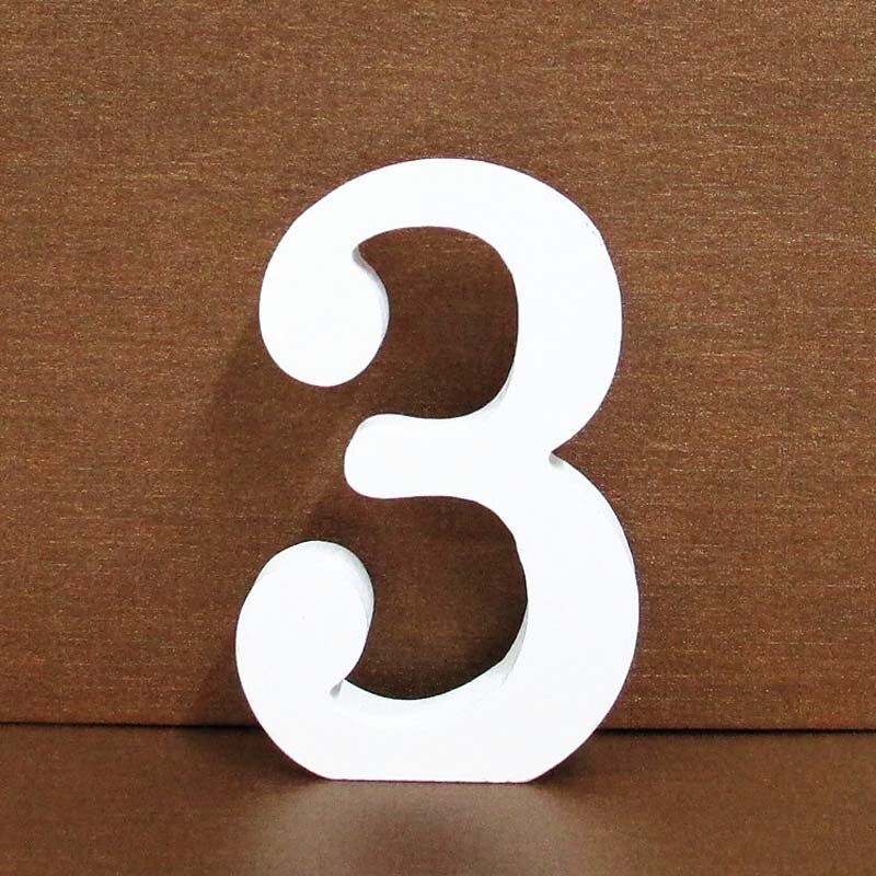 Chữ số bằng gỗ 8cm từ 0 đến 9 dùng trang trí tiệc cưới/ sinh nhật DIY