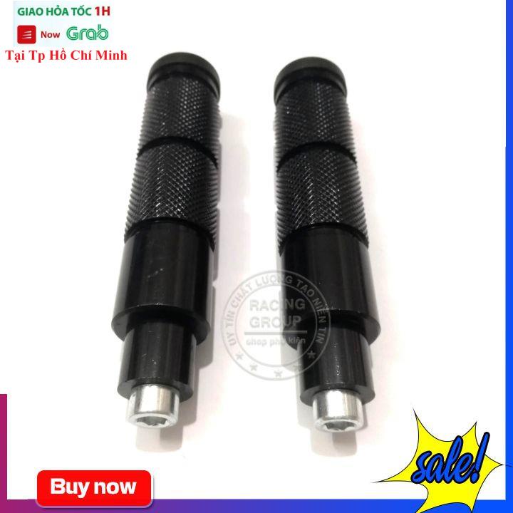 Chống Đổ Sau Xe Máy Nhôm Nguyên Khối (Màu Đen)