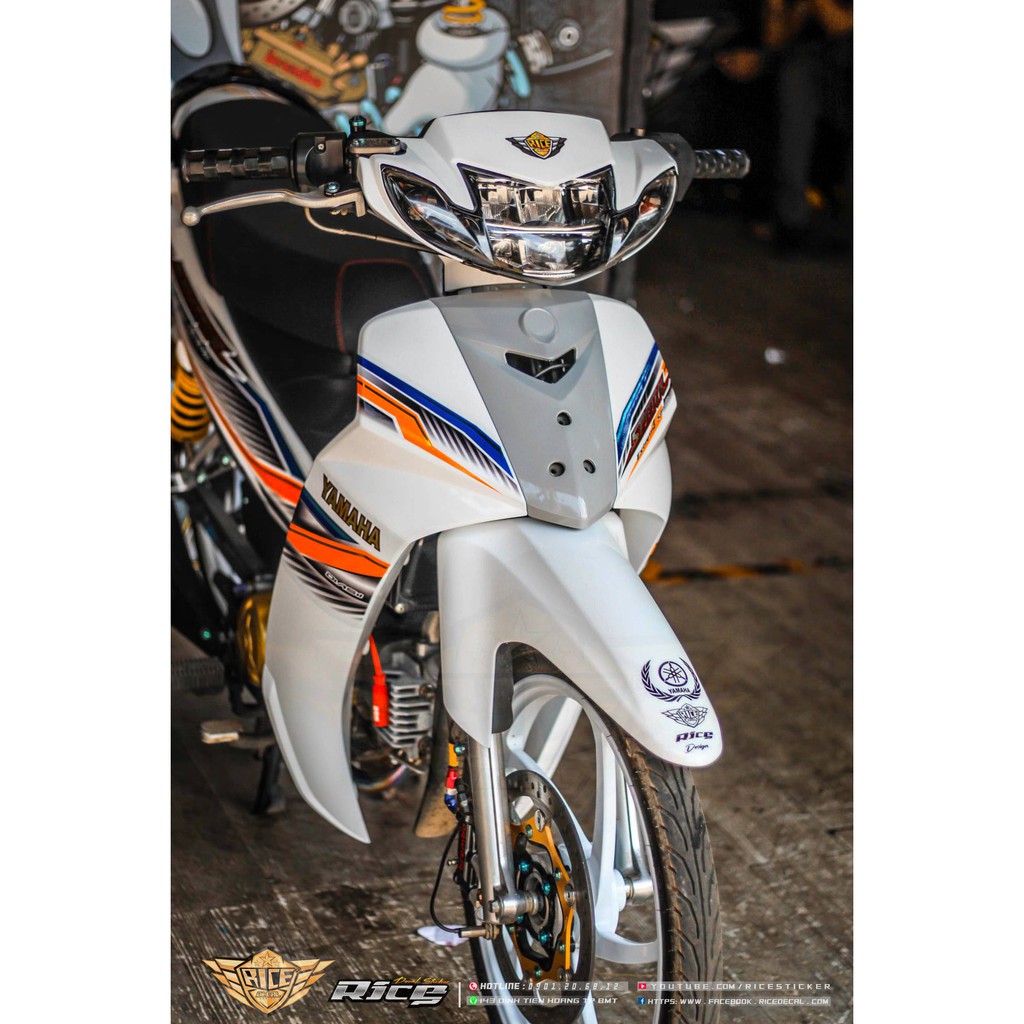 Tem dán dè Rice Yamaha-Honda-Suzuki các loại xe