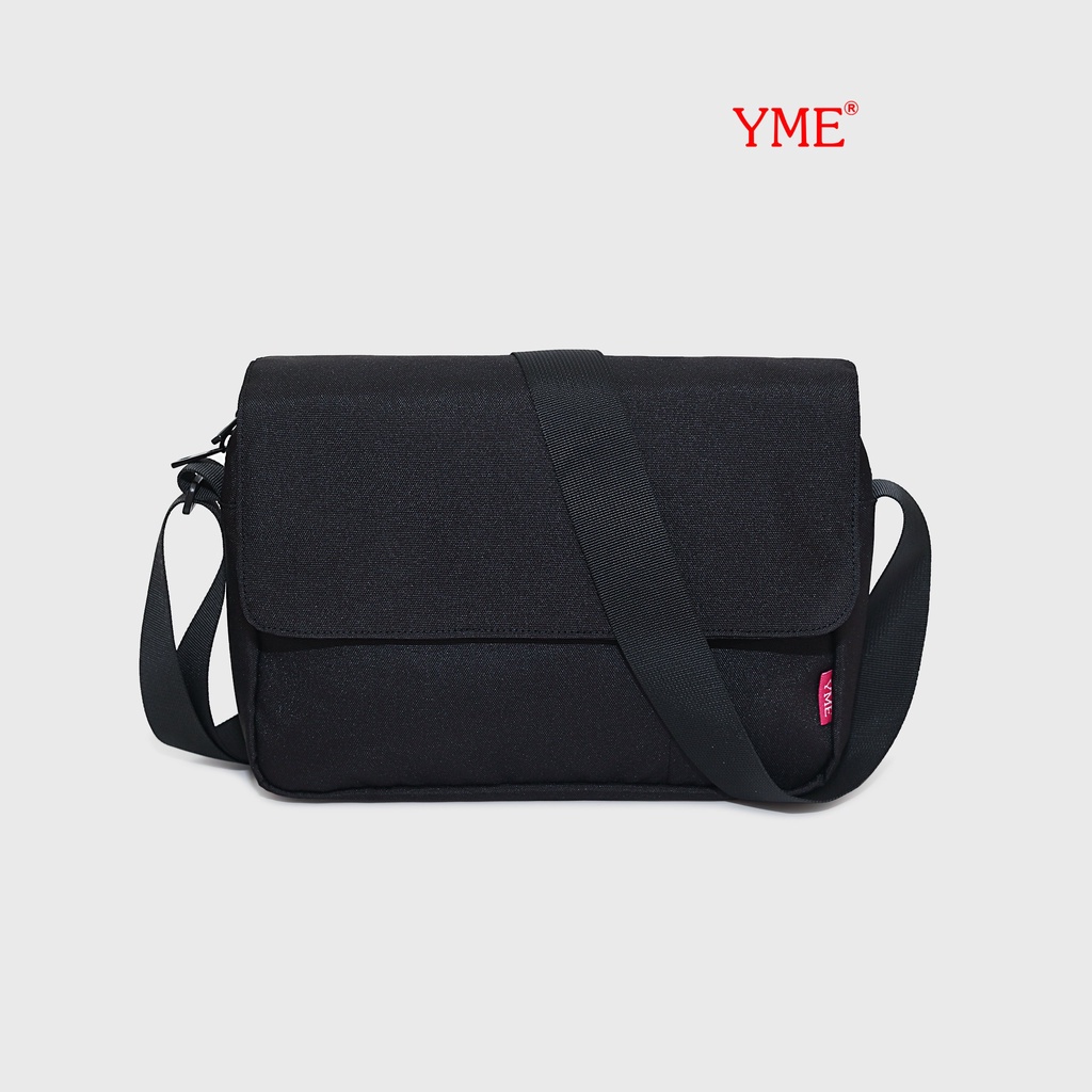 Túi đeo chéo messenger Nam nữ YME đi làm đi học đi chơi tiện dụng chất liệu Polyester Canvas chống thấm nước YSB02