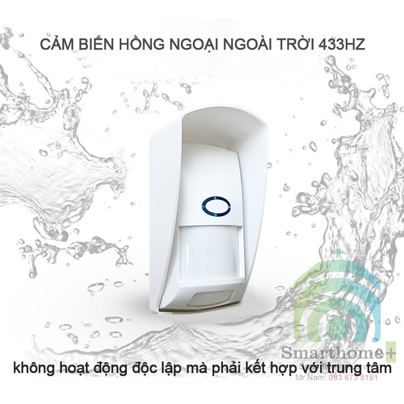 Cảm Biến Hồng Ngoại PIR Phát Sóng RF Chống Nước Chống Vật Nuôi PIRDT5B