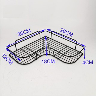 [Ảnh thật ] Kệ góc dán tường siêu dính trong nhà tắm ,nhà bếp siêu tiện dụng Kệ Nhà Tắm Bằng Sắt