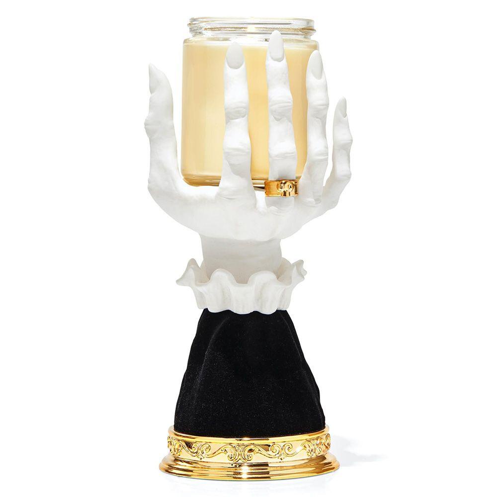 YIYU Giá Đỡ Đèn Cầy Hình Bàn Tay Phù Thủy Màu Vàng Phong Cách Gothic
