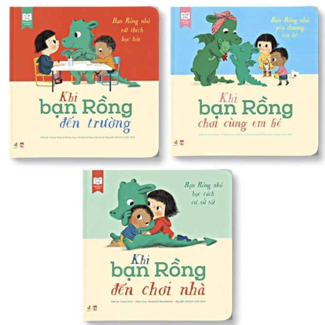 Bộ 3 Quyển Sách Kỹ Năng - Bạn Rồng Học Cách Ứng Xử ( Picture Book 3-6 tuổi )