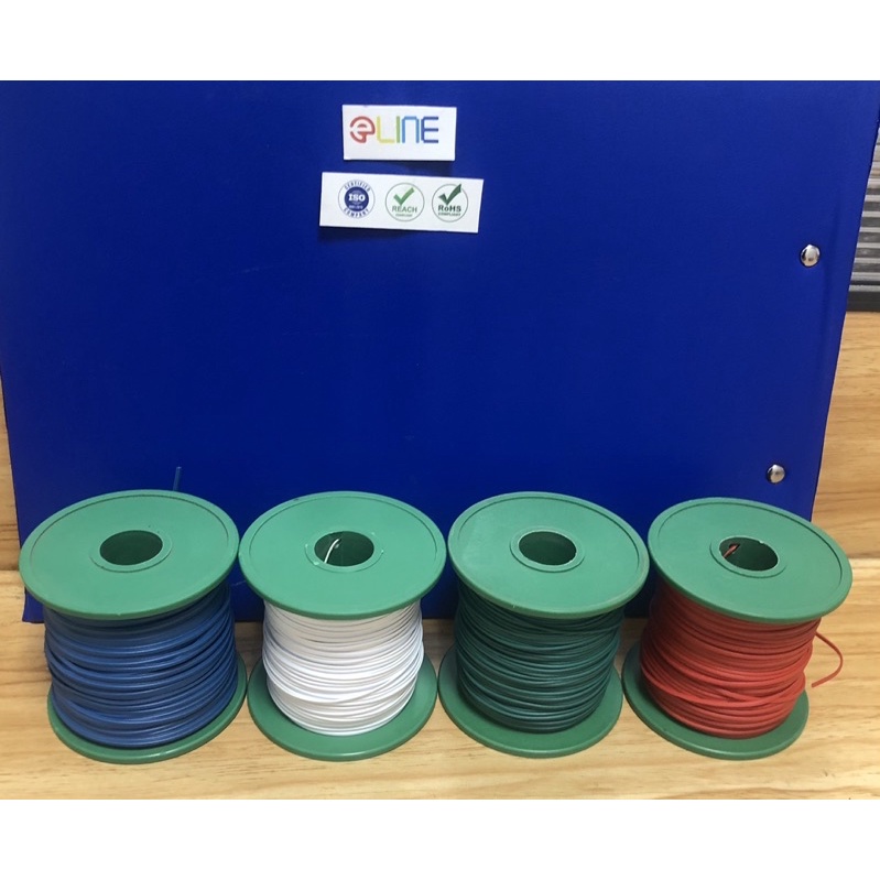 Dây buộc lõi thép vỏ nhựa 100m, dây buộc dây điện, dây buộc cây, lõi thép 0.45mm