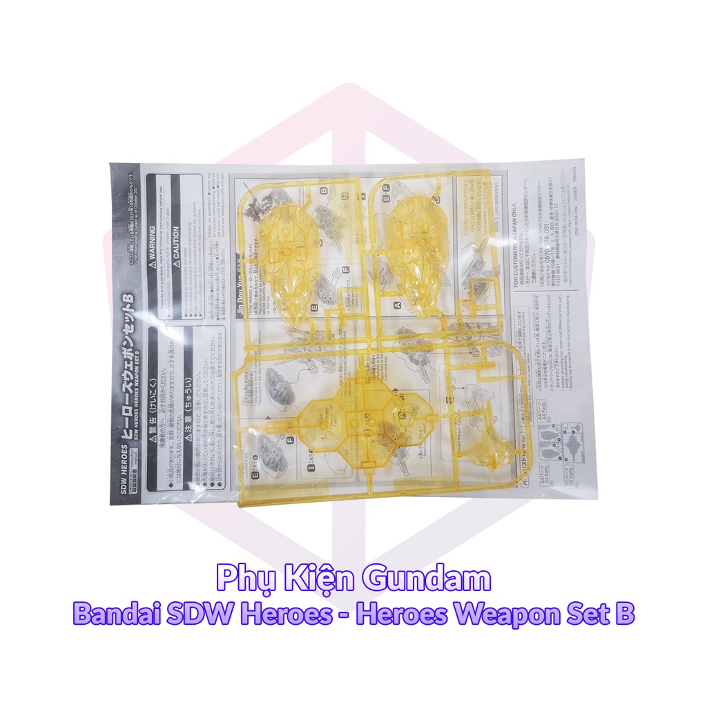 Phụ kiện mô hình Bandai SDW Heroes - Heroes Weapon Set B [HT]