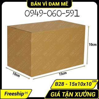15x10x10 - Hộp carton đóng hàng , 50 cái