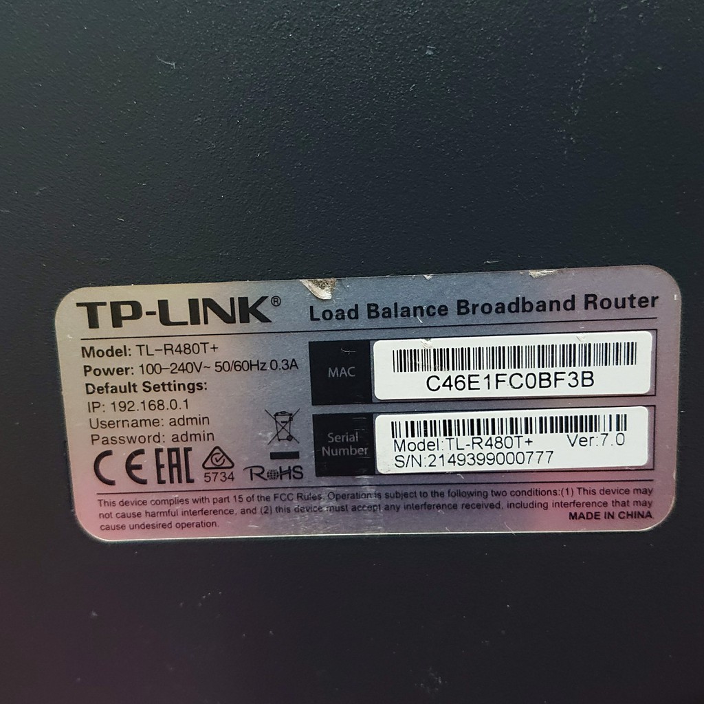 Router cân bằng tải băng thông rộng Tplink TL-R480T+ đẹp