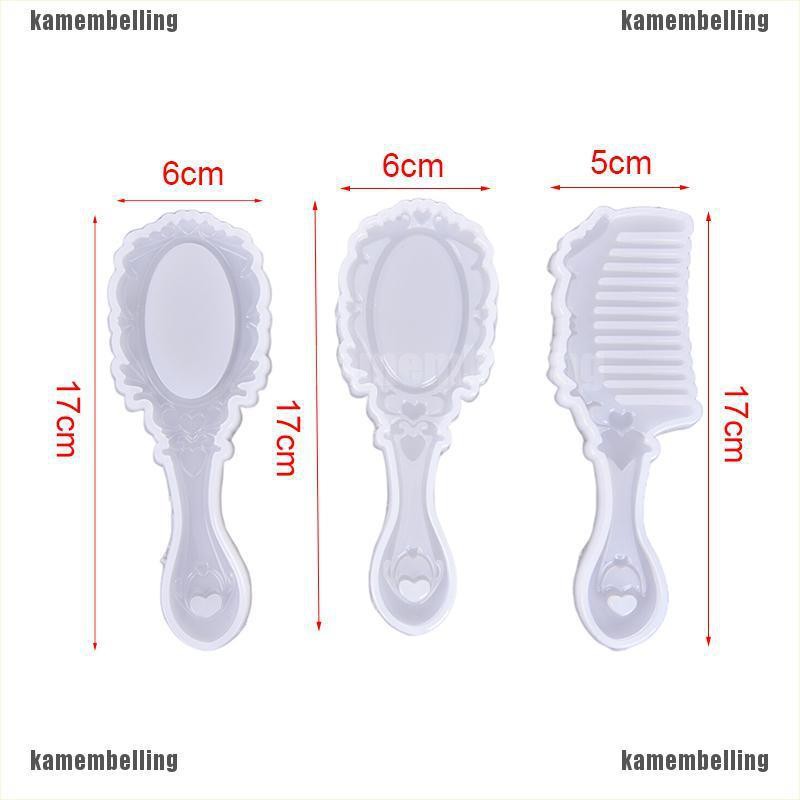 Khuôn Silicon Làm Lược / Lược Tráng Gương Thời Trang DIY