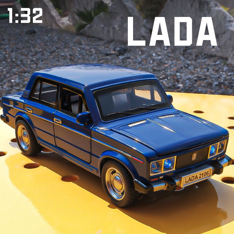 Mô Hình Xe Hơi LADA 2106 Bằng Hợp Kim Có Đèn Và Âm Thanh Tỉ Lệ 1: 32