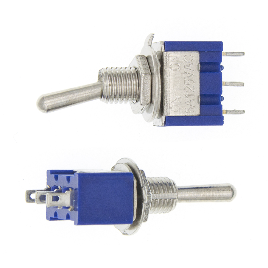 Set 10 Công Tắc Gạt Mini Mts-102 3-pin Spdt On-On 6a 125vac Tiện Dụng