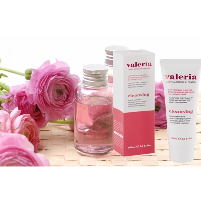 Sữa rửa mặt trắng sáng valeria pháp