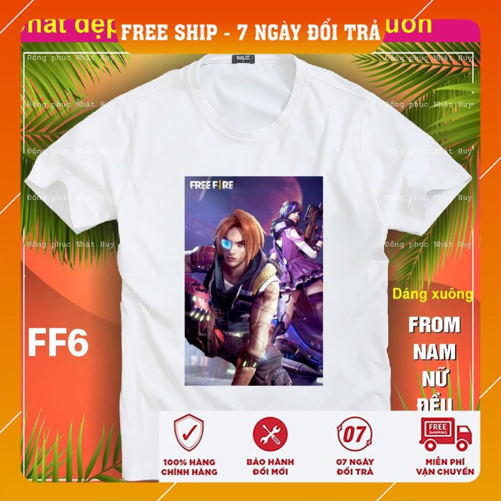 [FreeShip]  áo thun game Free Fire FF6,phông bao đổi trả, chất đẹp