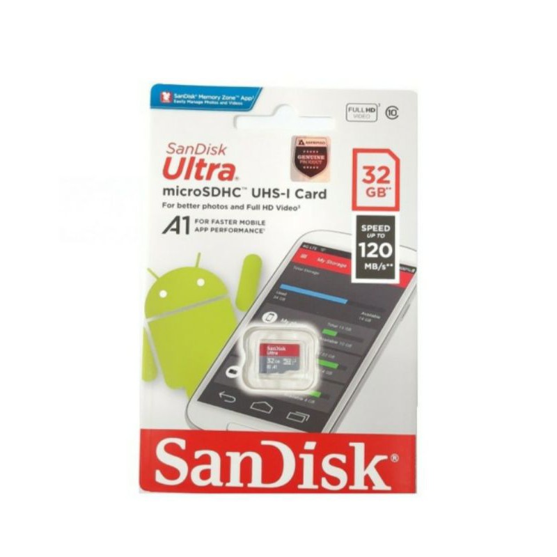 Microsd Sandisk Ultra A1 32gb Tốc Độ 120mbps