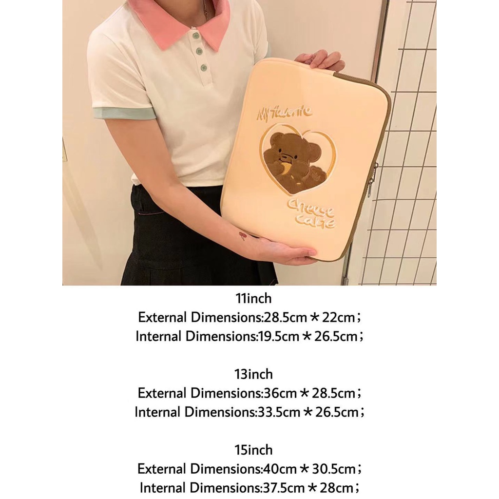 Túi Đựng laptop Máy Tính Bảng 11/13/15 Họa Tiết Hoạt Hình Đáng Yêu Phong Cách Hàn Quốc