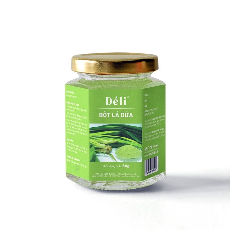 Bột Lá Dứa Deli 60 Gram