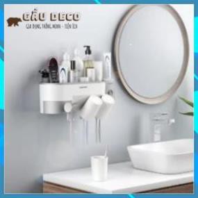 Kệ nhà tắm thông minh Ousuwo [FREESHIP] – Hàng chính hãng - Dán tường kèm cốc cao cấp
