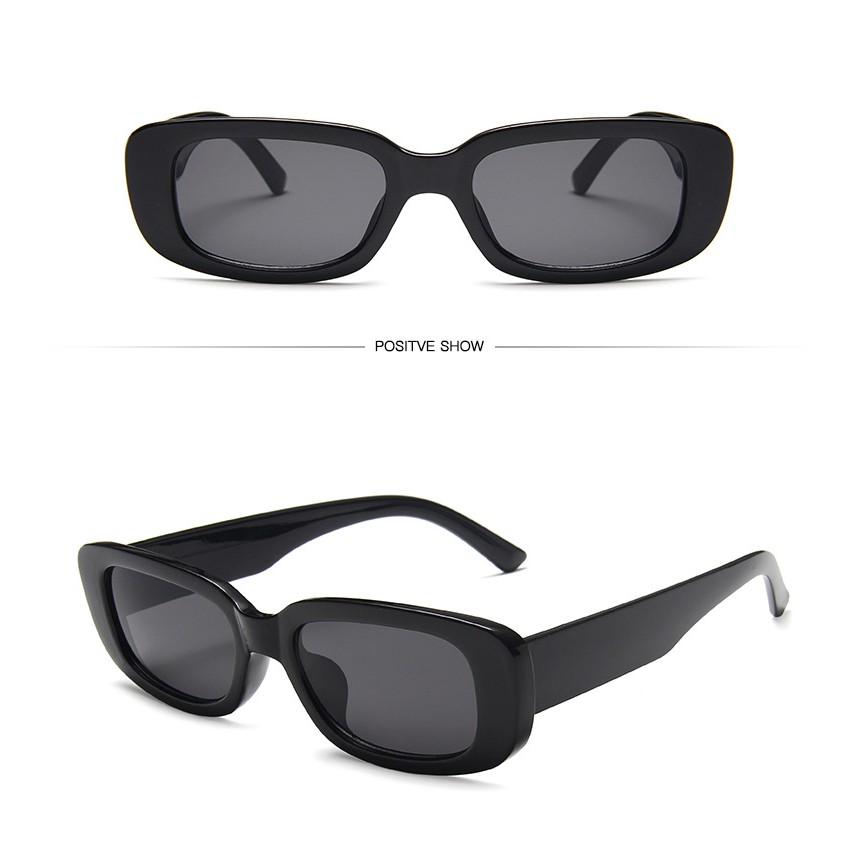 Kính mát gọng vuông nhỏ phong cách Retro thời trang cho nam nữ