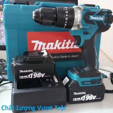 Máy khoan pin Makita 198V Makita Không Chổi Than siêu bên siêu khỏe