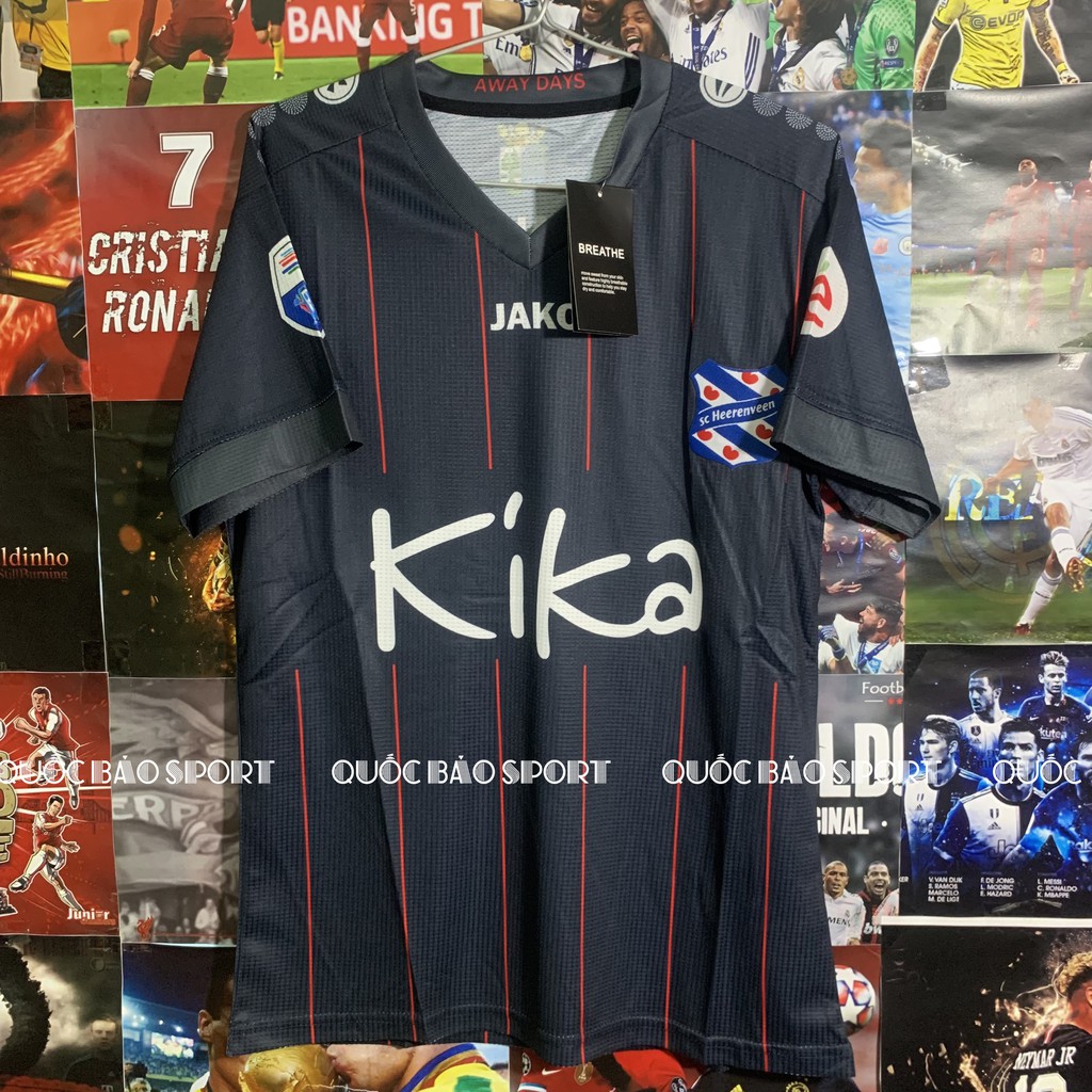 Heerenveen đen mùa giải 21/22-Bộ áo bóng đá bản Fan vải Thái cao cấp